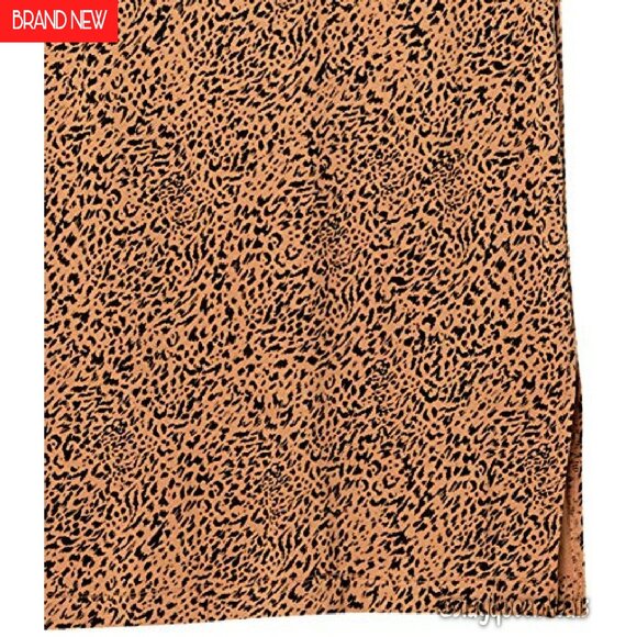 Pull-On Knit Midi Skirt, Rayon Stretch Jersey, Regular Fit, 31" Length - Picture 6 of 7